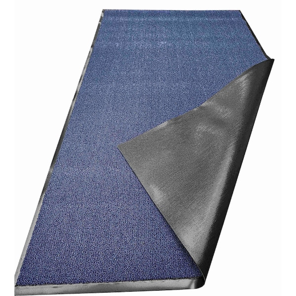 Wiper Mat, Polypropylene, 5/16 Thick, Blue, 3' X 5'